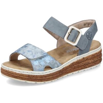 Rieker Damen Klassische Sandalen 62760, Frauen Sandalen,Sommerschuhe,Freizeitschuhe,offene Schuhe,Strandschuhe,Blau (12),40 EU / 6.5 UK - Publicité Rieker Damen Klassische Sandalen 62760, Frauen Sandalen,Sommerschuhe,Freizeitschuhe,offene Schuhe,Strandschuhe,Blau (12),40 EU / 6.5 UK - Publicité