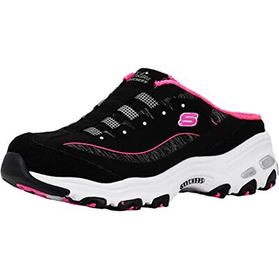 Skechers D'Lites Mules à Enfiler pour Femme, Noir/Rose Vif, Pointure 41 - Publicité Skechers D'Lites Mules à Enfiler pour Femme, Noir/Rose Vif, Pointure 41 - Publicité