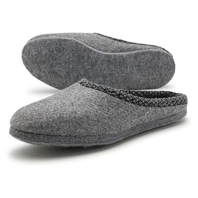 Pantoffelmann pantoufles en feutre avec bordure Tailles 36–51 Chaussons respirants et confortables à semelle épaisse Pour femmes et hommes - Publicité Pantoffelmann pantoufles en feutre avec bordure Tailles 36–51 Chaussons respirants et confortables à semelle épaisse Pour femmes et hommes - Publicité