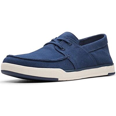 Clarks Baskets Step Isle Base pour Homme, Toile Bleu Marine, 42 EU - Publicité Clarks Baskets Step Isle Base pour Homme, Toile Bleu Marine, 42 EU - Publicité
