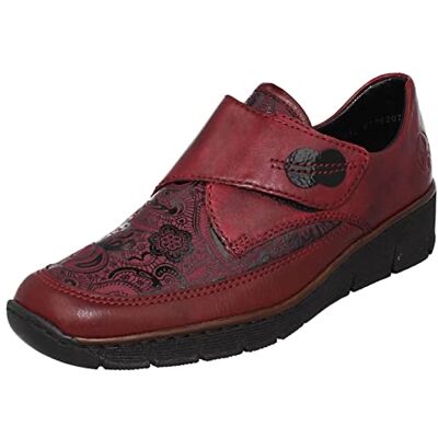 Rieker Chaussures Basses pour Femme Mocassin, Couleur : Rouge, 40 EU - Publicité Rieker Chaussures Basses pour Femme Mocassin, Couleur : Rouge, 40 EU - Publicité