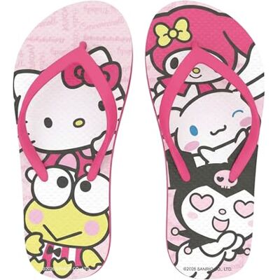 Hello Kitty Tongs pour Filles, Sandales D'été, Cadeau Enfants, Tailles EU 26 à 33 (Rose, Système Taille Chaussures EU, Enfant de 2 à 5 ans, Femme, Numérique (intervalle), Moyen, 26, 27) - Publicité Hello Kitty Tongs pour Filles, Sandales D'été, Cadeau Enfants, Tailles EU 26 à 33 (Rose, Système Taille Chaussures EU, Enfant de 2 à 5 ans, Femme, Numérique (intervalle), Moyen, 26, 27) - Publicité