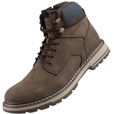 Dockers Bottines kaki à talon décroché bas avec un zip et des lacets ronds Taille numeric_43 - Publicité Dockers Bottines kaki à talon décroché bas avec un zip et des lacets ronds Taille numeric_43 - Publicité