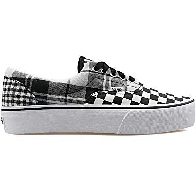 Vans Era Platform Plaid CHECKRBRD CHUASSURES DE Sport pour Femme Gris - Publicité Vans Era Platform Plaid CHECKRBRD CHUASSURES DE Sport pour Femme Gris - Publicité