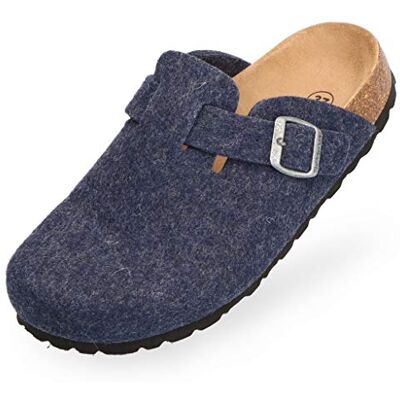 BOnova Chaussons pour homme et femme Pantoufles confortables en feutre avec semelle anatomique Chaussons en feutre antidérapants avec semelle en caoutchouc Sabots en liège de qualité supérieure - Publicité BOnova Chaussons pour homme et femme Pantoufles confortables en feutre avec semelle anatomique Chaussons en feutre antidérapants avec semelle en caoutchouc Sabots en liège de qualité supérieure - Publicité