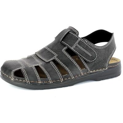 inblu Sandales de randonnée pour Homme avec Semelle intérieure en Cuir rembourrée et Fermeture réglable en Velcro, 40/48, Noir, 42 EU - Publicité inblu Sandales de randonnée pour Homme avec Semelle intérieure en Cuir rembourrée et Fermeture réglable en Velcro, 40/48, Noir, 42 EU - Publicité