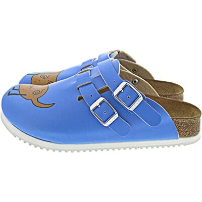 Birkenstock Classic Kay, Sabots Femme, Bleu (Dog Blue Background), 40 EU - Publicité Birkenstock Classic Kay, Sabots Femme, Bleu (Dog Blue Background), 40 EU - Publicité