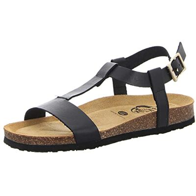 Plakton Sandales Beta pour femme, Noir , 38 EU - Publicité Plakton Sandales Beta pour femme, Noir , 38 EU - Publicité