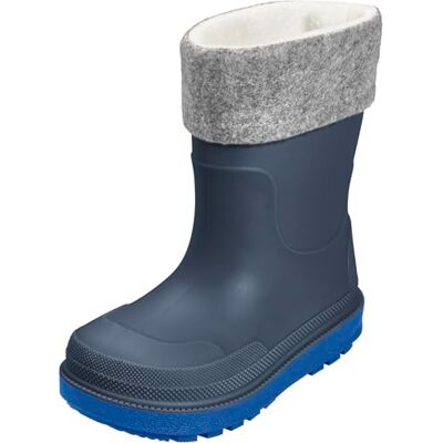 Playshoes Gummistiefel gefüttert, Botte de pluie Enfants unisexes, Marine Socke, - Publicité Playshoes Gummistiefel gefüttert, Botte de pluie Enfants unisexes, Marine Socke, - Publicité