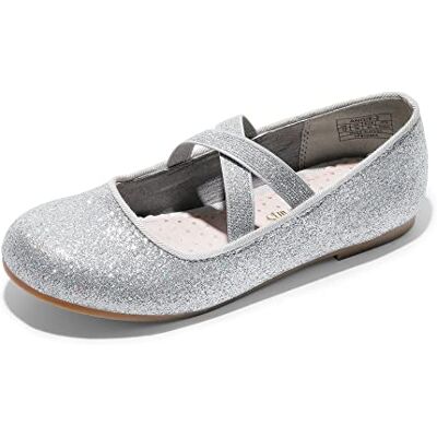DREAM PAIRS Kids Ballerines Filles Mary Jane Chaussures de Plates Élégantes Princesse Fêtes Ballerine À Enfiler,Size 28,Argent,Angie-2 - Publicité DREAM PAIRS Kids Ballerines Filles Mary Jane Chaussures de Plates Élégantes Princesse Fêtes Ballerine À Enfiler,Size 28,Argent,Angie-2 - Publicité