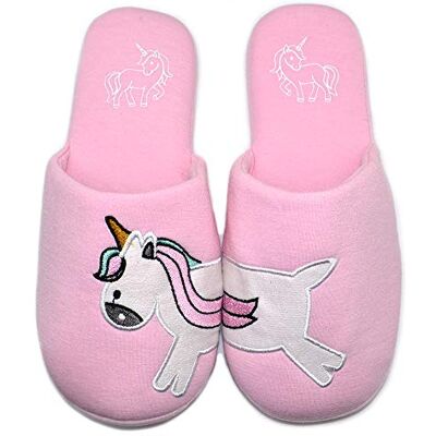 Millffy Chaussons d'intérieur confortables en coton pour femme Motif teckel Pour la chambre à coucher Pour adulte(40-41 EU, Licorne Rose) - Publicité Millffy Chaussons d'intérieur confortables en coton pour femme Motif teckel Pour la chambre à coucher Pour adulte(40-41 EU, Licorne Rose) - Publicité