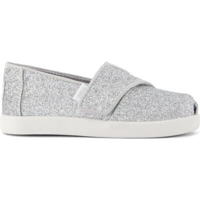TOMS Fille Alpargata Classic Espadrille à Enfiler, Silver Iridescent Glimmer, 5 UK Child - Publicité TOMS Fille Alpargata Classic Espadrille à Enfiler, Silver Iridescent Glimmer, 5 UK Child - Publicité