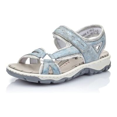 Rieker Femme Sandales 68879, Dame Sandales Fines,Chaussure d'été,Sandale d'été,Confortable,Plate,Bleu (Blau / 12),39 EU / 6 UK - Publicité Rieker Femme Sandales 68879, Dame Sandales Fines,Chaussure d'été,Sandale d'été,Confortable,Plate,Bleu (Blau / 12),39 EU / 6 UK - Publicité