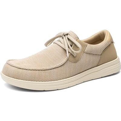 Bruno Marc Mocassins Hommes Légers Respirants, Chaussures à Enfiler avec Support de Voûte pour Marche Confortable,Size 46,Beige,SBSP26003M - Publicité Bruno Marc Mocassins Hommes Légers Respirants, Chaussures à Enfiler avec Support de Voûte pour Marche Confortable,Size 46,Beige,SBSP26003M - Publicité