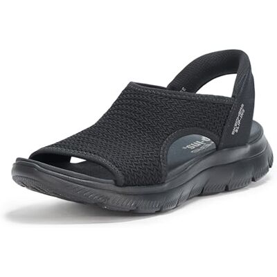 Skechers Sandales de Sport Summits-Sweetly Evolved pour Femme, Noir/Noir, 38.5 EU - Publicité Skechers Sandales de Sport Summits-Sweetly Evolved pour Femme, Noir/Noir, 38.5 EU - Publicité