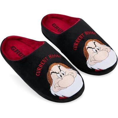 Disney Chaussons Homme Fantaisie, Pantoufles Homme Humour Chausson Chaud Confortable Grincheux Star Wars Baby Yoda (46, Noir/Rouge Grumpy) - Publicité Disney Chaussons Homme Fantaisie, Pantoufles Homme Humour Chausson Chaud Confortable Grincheux Star Wars Baby Yoda (46, Noir/Rouge Grumpy) - Publicité
