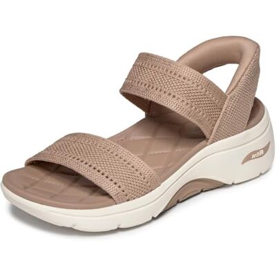 Skechers Femme Go Walk Arch Fit 2.0 Sandal Slip-in ENTRAINEUSE, Tan, 41 EU - Publicité Skechers Femme Go Walk Arch Fit 2.0 Sandal Slip-in ENTRAINEUSE, Tan, 41 EU - Publicité