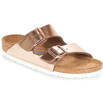 Birkenstock 952093 Arizona SFB metallic copper, Natural Leather Femme Metallic copper EU 41 - Publicité Birkenstock 952093 Arizona SFB metallic copper, Natural Leather Femme Metallic copper EU 41 - Publicité