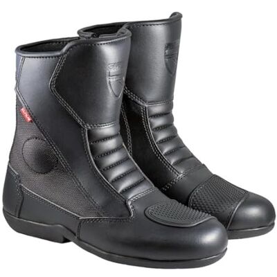 CURVE Bottes moto Magnes WP noires, Homme, Femme, Microfibre, Usage urbain, Protections cheville et talon, Détails réfléchissants, fermeture éclair, semelle antidérapante, CE - Publicité CURVE Bottes moto Magnes WP noires, Homme, Femme, Microfibre, Usage urbain, Protections cheville et talon, Détails réfléchissants, fermeture éclair, semelle antidérapante, CE - Publicité