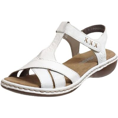 Rieker, 65919, Femme Nu-pied Blanc 37 EU - Publicité Rieker, 65919, Femme Nu-pied Blanc 37 EU - Publicité
