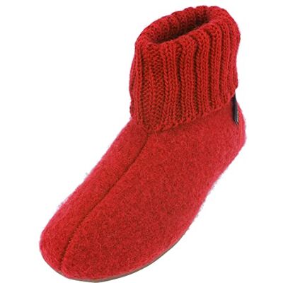 Haflinger Mixte Adulte Everest Karlo Chaussons Montants, Rouge (Rubin 11), 44 EU - Publicité Haflinger Mixte Adulte Everest Karlo Chaussons Montants, Rouge (Rubin 11), 44 EU - Publicité