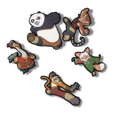 Crocs Kung Fu Panda 5 Pack, Breloques de chaussure Unisexe, Multicolor, - Publicité Crocs Kung Fu Panda 5 Pack, Breloques de chaussure Unisexe, Multicolor, - Publicité