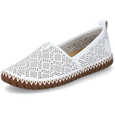 Rieker Mocassins pour Femmes M2851, Pointure:41 EU, La Couleur:Blanc - Publicité Rieker Mocassins pour Femmes M2851, Pointure:41 EU, La Couleur:Blanc - Publicité