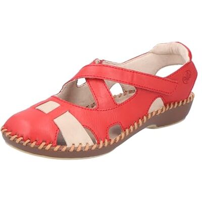 Rieker Femme M1677 Chaussures Pieds Nus, Rouge, 41 EU - Publicité Rieker Femme M1677 Chaussures Pieds Nus, Rouge, 41 EU - Publicité
