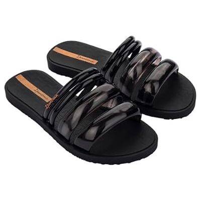 Ipanema Sandales coulissantes pour femme, Noir/orange, 37 EU - Publicité Ipanema Sandales coulissantes pour femme, Noir/orange, 37 EU - Publicité