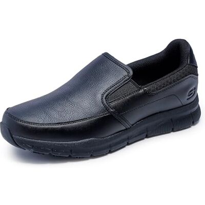 Skechers Men's Nampa-Groton Food Service Shoe, Black, 8.5 Wide - Publicité Skechers Men's Nampa-Groton Food Service Shoe, Black, 8.5 Wide - Publicité
