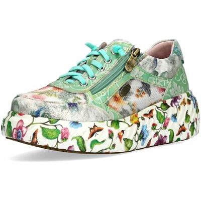 LAURA VITA Chaussures à Lacets Sneaker pour Femmes SODAO 51, Pointure:40 EU, La Couleur:Vert - Publicité LAURA VITA Chaussures à Lacets Sneaker pour Femmes SODAO 51, Pointure:40 EU, La Couleur:Vert - Publicité