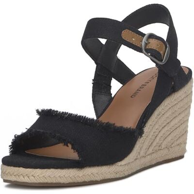 Lucky Brand Femme Mindra Sandale cale, Denim Noir, 42.5 EU Large - Publicité Lucky Brand Femme Mindra Sandale cale, Denim Noir, 42.5 EU Large - Publicité