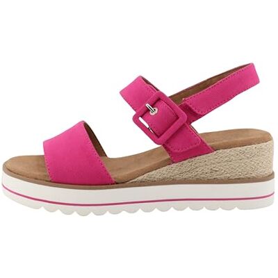 TOM TAILOR Femme Sandale cale, Rose Bonbon, 36 EU - Publicité TOM TAILOR Femme Sandale cale, Rose Bonbon, 36 EU - Publicité