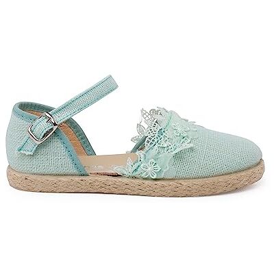 Pisamonas Espadrilles Dentelle Cérémonie Taille 32 Couleur Vert Menthe - Publicité Pisamonas Espadrilles Dentelle Cérémonie Taille 32 Couleur Vert Menthe - Publicité