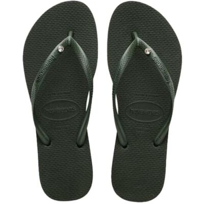 Havaianas Slim Crystal SW II Olive, olive, 37/38 EU - Publicité Havaianas Slim Crystal SW II Olive, olive, 37/38 EU - Publicité