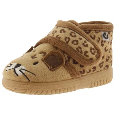 Victoria Chaussons Unisexe Ojalá Fourrure Animaux & Scratch & Semelle Assortie pour Enfants Canela 21 - Publicité Victoria Chaussons Unisexe Ojalá Fourrure Animaux & Scratch & Semelle Assortie pour Enfants Canela 21 - Publicité