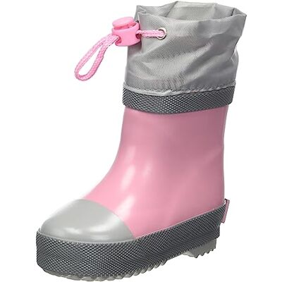 Playshoes Bottes de pluie mi-molletonnées unisexes pour enfant, Rose, 18 EU - Publicité Playshoes Bottes de pluie mi-molletonnées unisexes pour enfant, Rose, 18 EU - Publicité