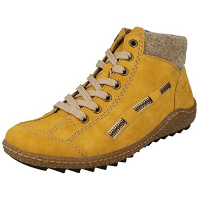 Rieker Herbst/Winter, Baskets Hautes Femme, Jaune (Honig/Wood 69), 40 EU - Publicité Rieker Herbst/Winter, Baskets Hautes Femme, Jaune (Honig/Wood 69), 40 EU - Publicité