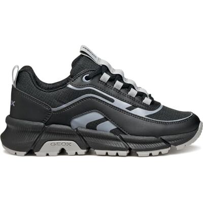 Geox J FLEXYPER Plus Boy Baskets pour garçon Noir/Gris Taille 35 EU, Noir/Gris, 35 EU - Publicité Geox J FLEXYPER Plus Boy Baskets pour garçon Noir/Gris Taille 35 EU, Noir/Gris, 35 EU - Publicité