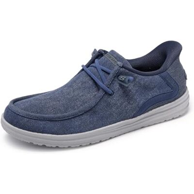 Skechers Homme Melson Coronado Slip-In ENTRAINEUSE, Denim Canvas, 41.5 EU - Publicité Skechers Homme Melson Coronado Slip-In ENTRAINEUSE, Denim Canvas, 41.5 EU - Publicité