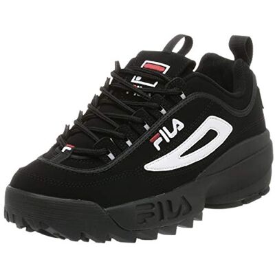 Fila Baskets Strada Disruptor pour homme, Noir (Noir/blanc/rouge vin.), 43 EU - Publicité Fila Baskets Strada Disruptor pour homme, Noir (Noir/blanc/rouge vin.), 43 EU - Publicité
