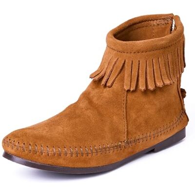 Minnetonka Hi Top Back Zip Boot, Bottes Femme Marron Marrone (Braun (Brown)), 40,5 EU EU - Publicité Minnetonka Hi Top Back Zip Boot, Bottes Femme Marron Marrone (Braun (Brown)), 40,5 EU EU - Publicité