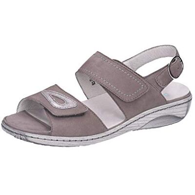 Waldläufer HERKI 361004691/395 Damen Sandalette Grau, 42,5 EU - Publicité Waldläufer HERKI 361004691/395 Damen Sandalette Grau, 42,5 EU - Publicité