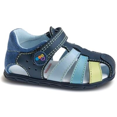 Pablosky Zig Sandales, Bleu, 27 EU Large - Publicité Pablosky Zig Sandales, Bleu, 27 EU Large - Publicité