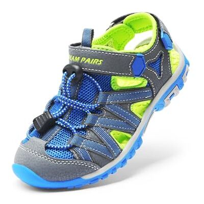 DREAM PAIRS 181108K Sandales D'été Sportives Bout Fermé pour Bébé Mixte Enfant Bleu Vert Gris 36 EU - Publicité DREAM PAIRS 181108K Sandales D'été Sportives Bout Fermé pour Bébé Mixte Enfant Bleu Vert Gris 36 EU - Publicité