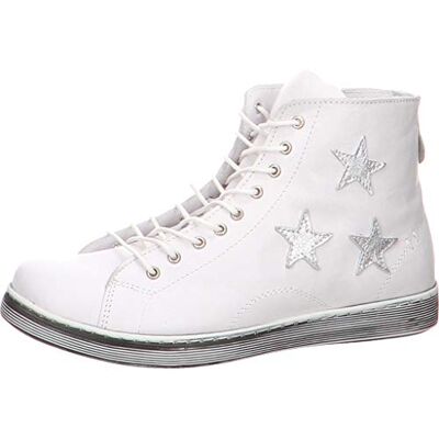 Andrea Conti Baskets montantes pour femme Blanc/argenté Taille 38 EU, Blanc/argenté, 38 EU - Publicité Andrea Conti Baskets montantes pour femme Blanc/argenté Taille 38 EU, Blanc/argenté, 38 EU - Publicité