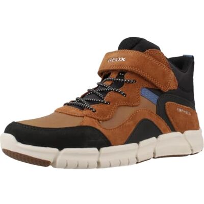 Geox J Flexyper Boy B AbxAnkle Boot pour garçon, Marron Clair et Noir, 27 EU - Publicité Geox J Flexyper Boy B AbxAnkle Boot pour garçon, Marron Clair et Noir, 27 EU - Publicité