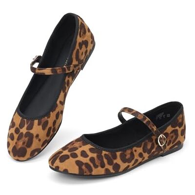 DREAM PAIRS Ballerines Mary Jane Femme Classiques, Chaussures Plates Confortables à Enfiler, Style Élégant et Polyvalent pour Travail et Quotidien,Size 41,Léopard,SDFA2441W - Publicité DREAM PAIRS Ballerines Mary Jane Femme Classiques, Chaussures Plates Confortables à Enfiler, Style Élégant et Polyvalent pour Travail et Quotidien,Size 41,Léopard,SDFA2441W - Publicité
