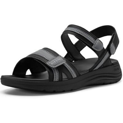 FitVille Sandales Femme Confortable Largeur Extra pour Pieds Enflés Sandales Ouvertes Légères d'Été Noir 39.5 EU Large - Publicité FitVille Sandales Femme Confortable Largeur Extra pour Pieds Enflés Sandales Ouvertes Légères d'Été Noir 39.5 EU Large - Publicité