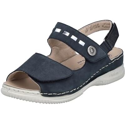 Rieker Femme V7473 Sandale, Bleu, 36 EU - Publicité Rieker Femme V7473 Sandale, Bleu, 36 EU - Publicité